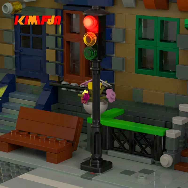 1 pçs led moc rua ciclo automá - Lego Set Creator avaliação e preço