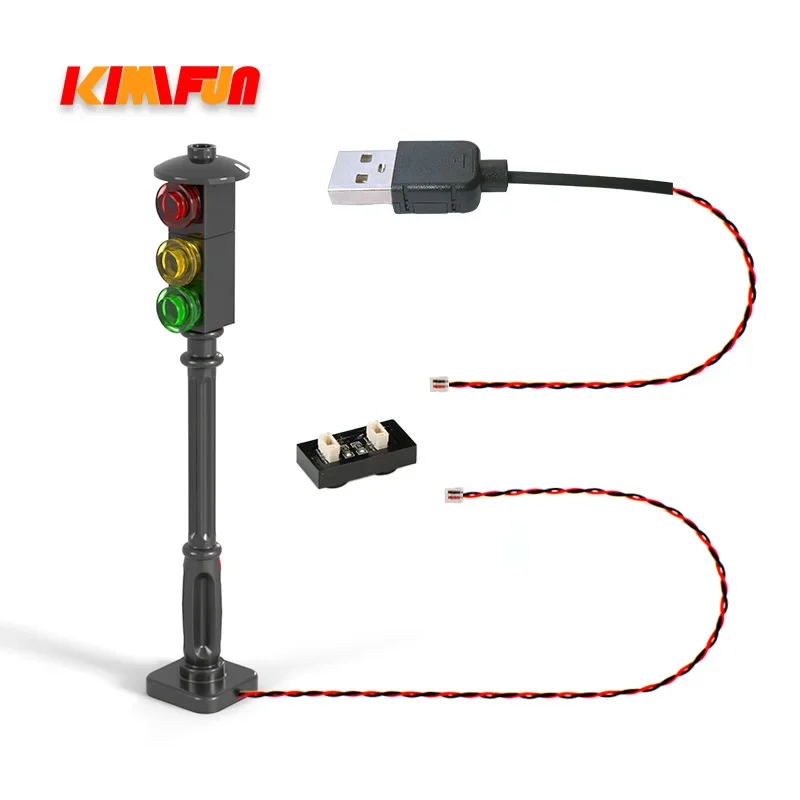 1 pçs led moc rua ciclo automá - Lego Set Creator avaliação e preço
