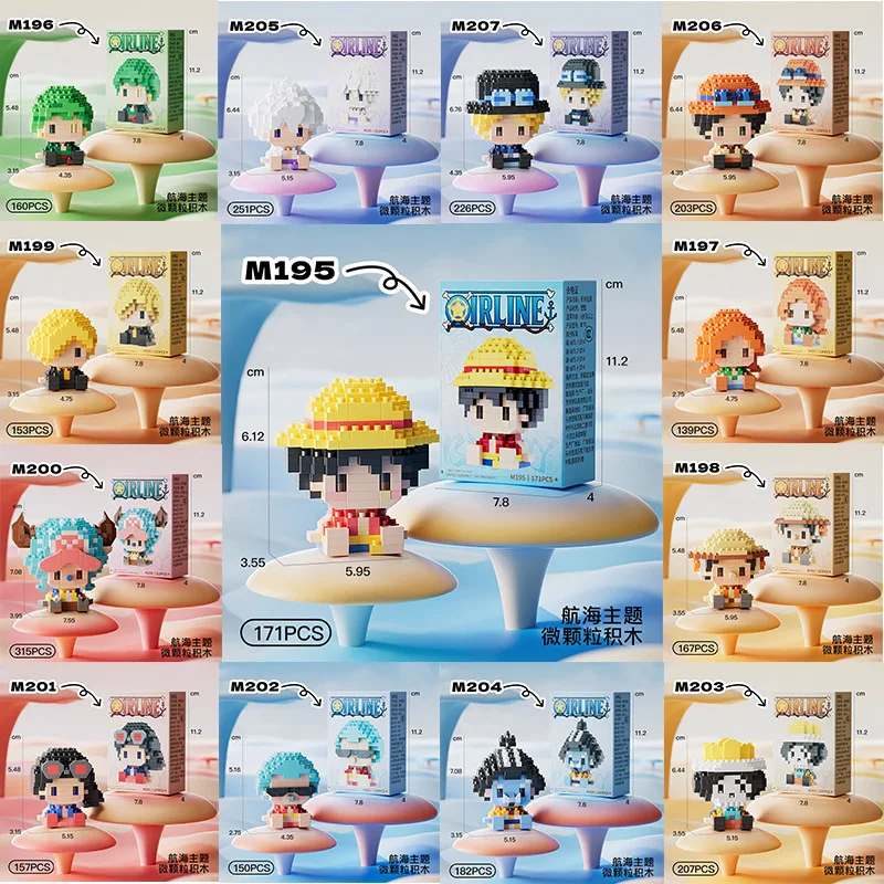 ONE PIECE Modelo 3D de Anime,  - Building Block Mini avaliação e preço