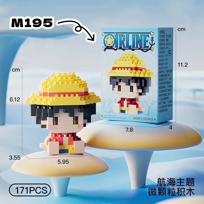 ONE PIECE Modelo 3D de Anime,  - Building Block Mini avaliação e preço
